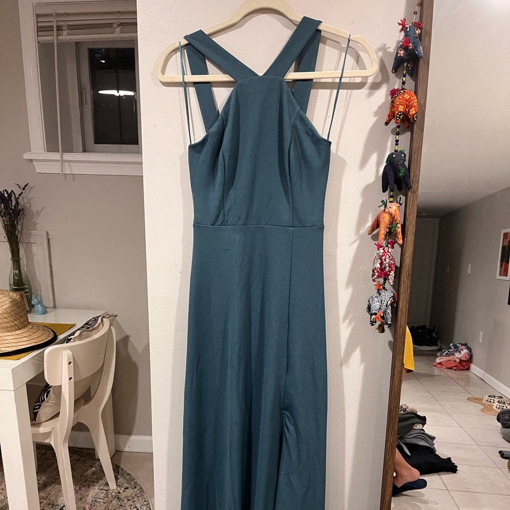 birdy grey gene dress in sea glass green